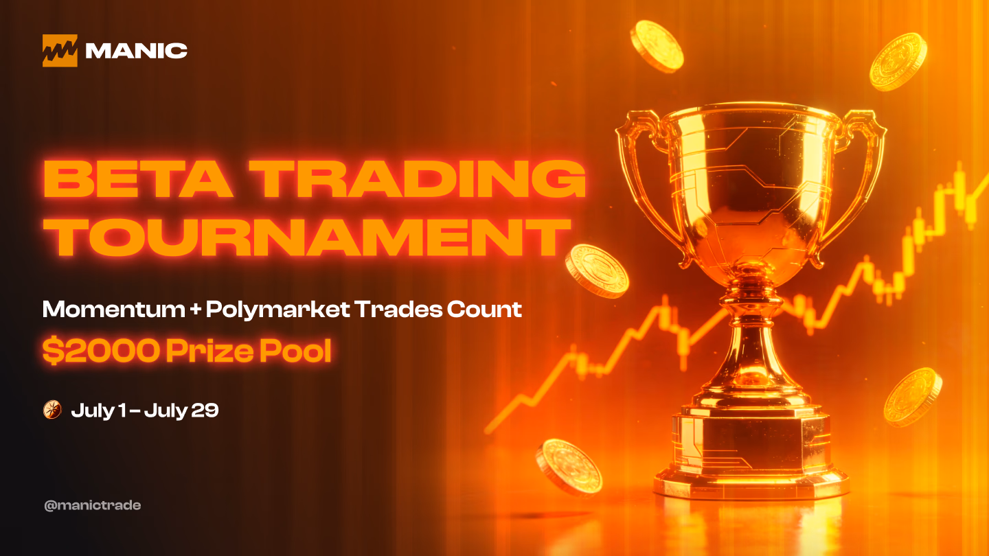 Manic Beta Trading Tournament: Trade Momentum and Polymarket Markets